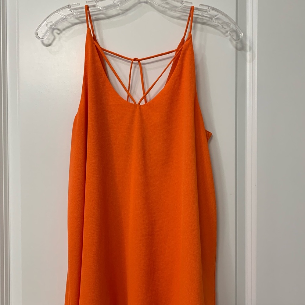 She + Sky medium orange tank blouse